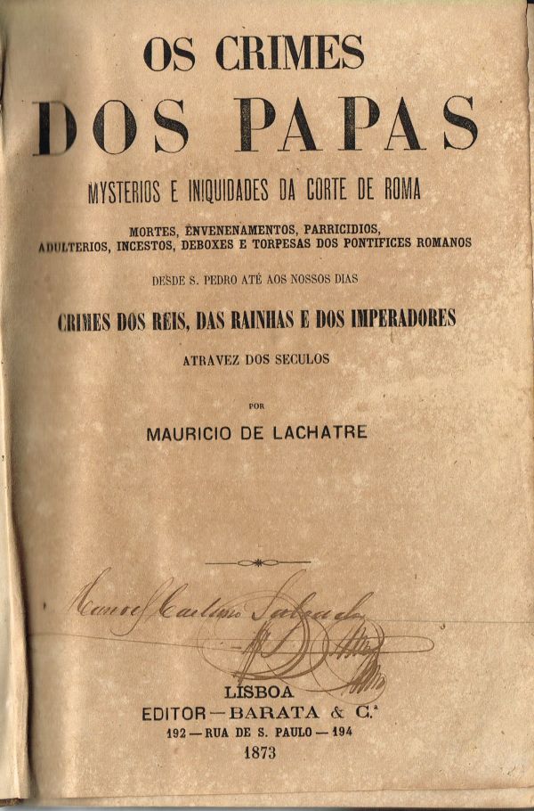 Crimes dos Papas, Os